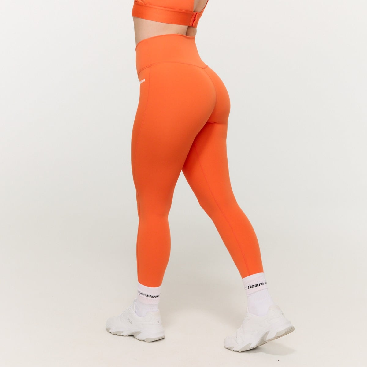 Limitless magas derekú női leggings Orange - GymBeam