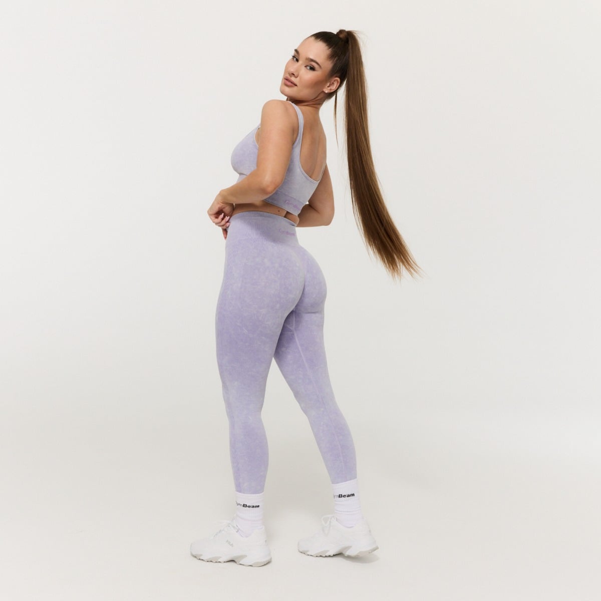 Lift varrásmentes női leggings Violet - GymBeam