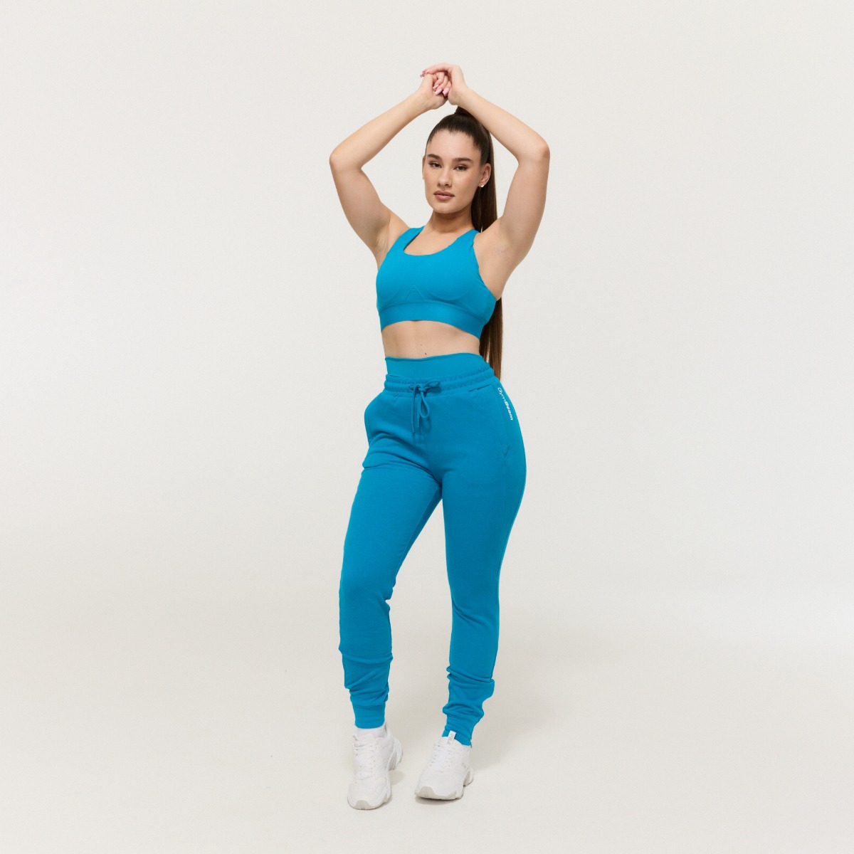 GymBeam Limitless női melegítőnadrág Aquamarine · záber 6