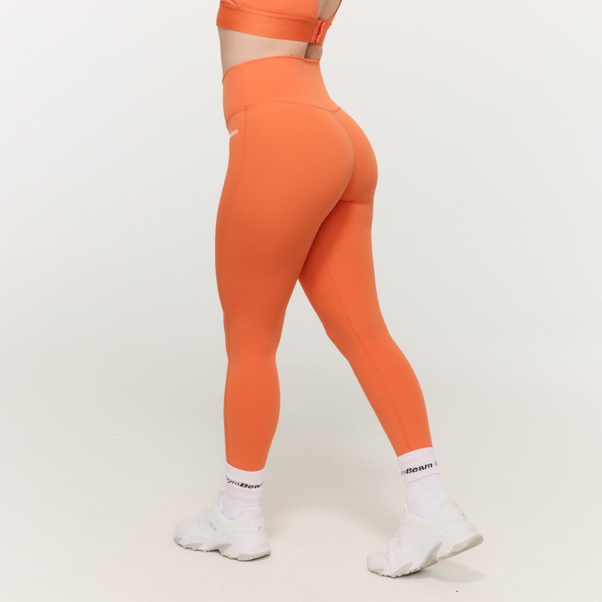 Limitless magas derekú női leggings Orange - GymBeam