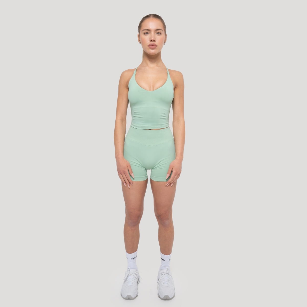GymBeam Women‘s Luma Tank Top Pistachio - Méret: S | Szín: Zöld | Tömeg: 0,107 g | Csomag: 140 · záber 6