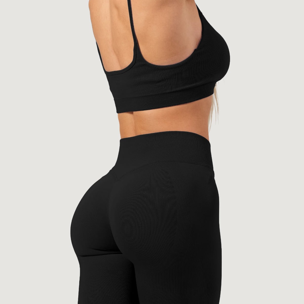NEO női varrásmentes leggings Black - GymBeam