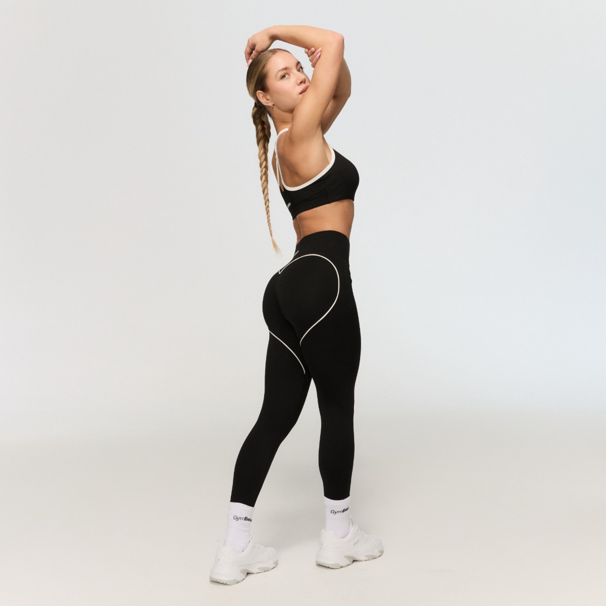GymBeam Women‘s Varsity Leggings Black - Méret: S | Szín: Fekete | Tömeg: 0,17 g | Csomag: 100 · záber 7