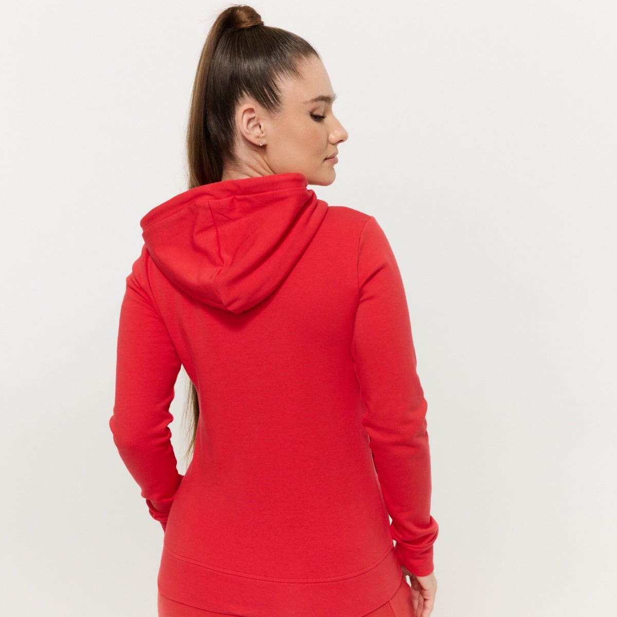 Limitless női cipzáras pulóver Hot Red - GymBeam
