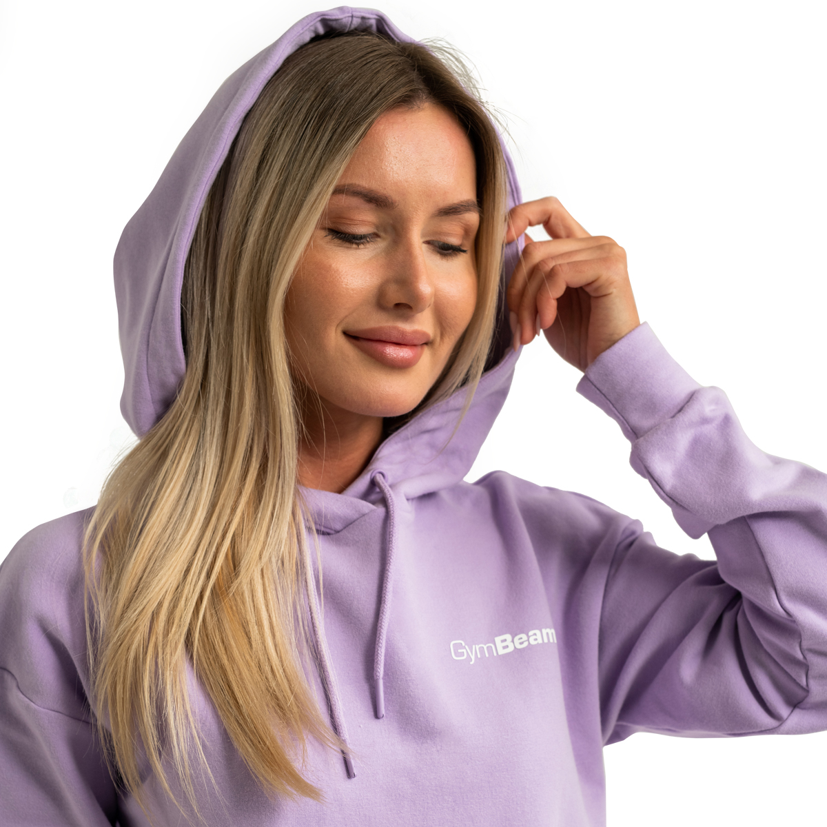 GymBeam Limitless Longline női kapucnis pulóver Lavender - Méret: XL | Szín: Fialová | Tömeg: 0,78 g | Csomag: 26 · záber 8