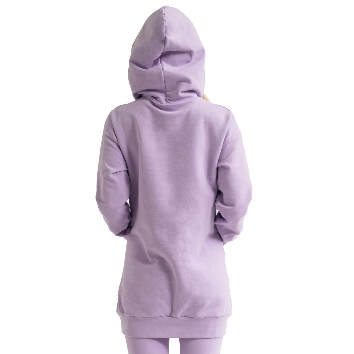 GymBeam Limitless Longline női kapucnis pulóver Lavender - Méret: XL | Szín: Fialová | Tömeg: 0,78 g | Csomag: 26 · záber 9