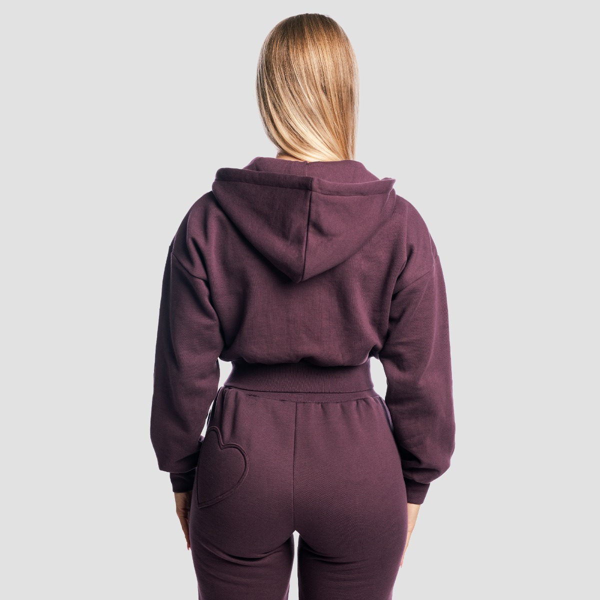 GymBeam Women‘s Base Zip Up Hoodie Eclipse - Méret: XS | Szín: Fialová | Tömeg: 0,58 g | Csomag: 30 · záber 6