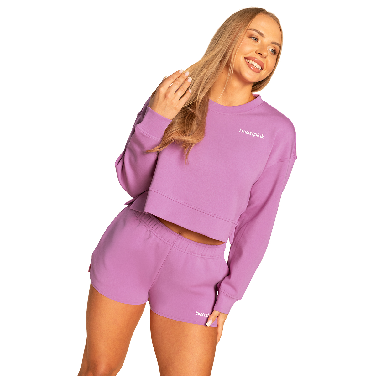 BeastPink Grace női melegítőfelső Purple - Méret: XS | Szín: Fialová | Tömeg: 0,357 g | Csomag: 50 · záber 9