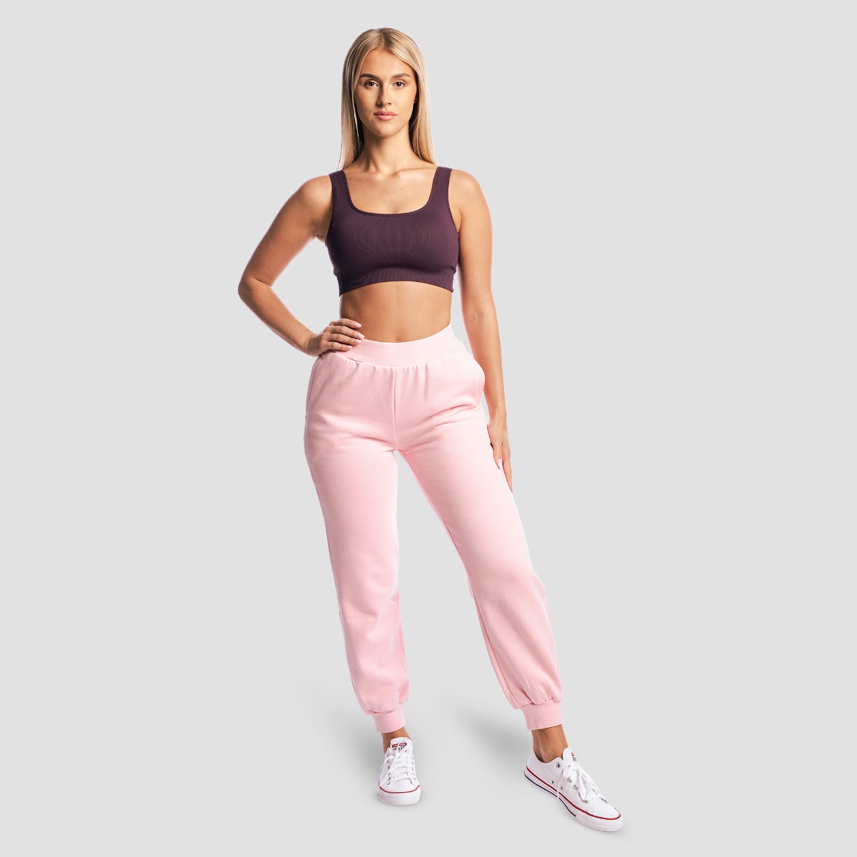 GymBeam Women‘s GymBabe Sweatpants Cherrybloom - Méret: S | Szín: Rózsaszín | Tömeg: 0,525 g | Csomag: 35 · záber 6