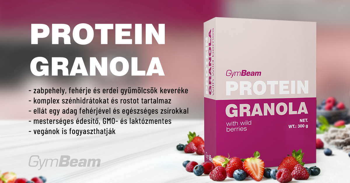 Fehérjés granola erdei gyümölcsökkel - GymBeam