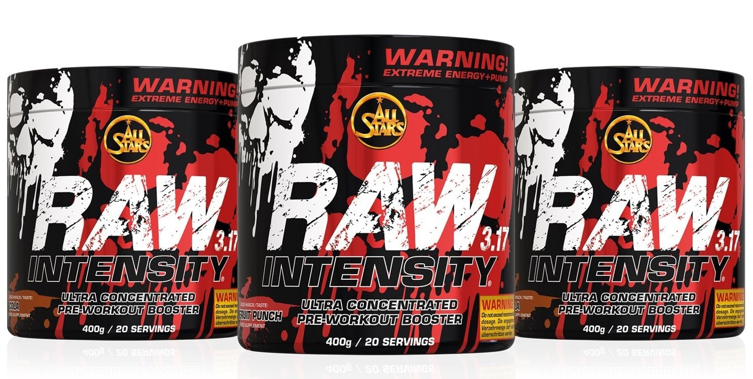 Raw Intensity 3.17 edzés előtti stimuláns 400 g - All Stars