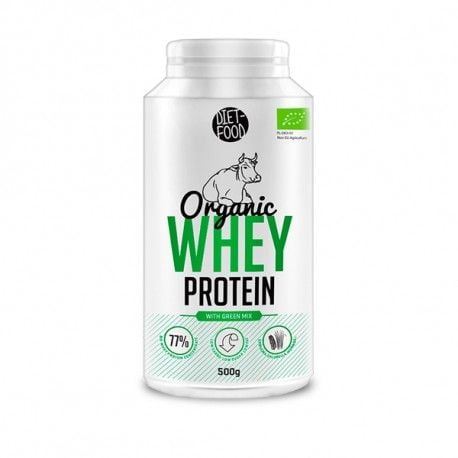 Organic Whey Protein with Green Mix  fehérje
