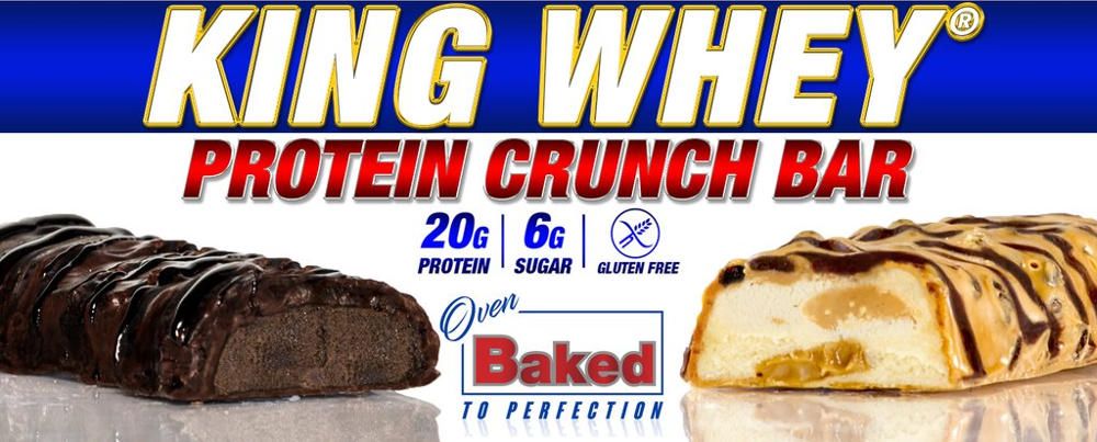 Fehérjeszelet King Whey Protein Crunch Bar 57 g ronnie coleman