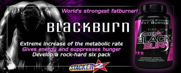 Stacker Black Burn (erős termogén zsírégető) - kapszula Stacker 2 zsírégető